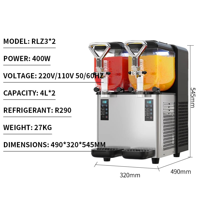 Commercial Slush Machine – 1, 2 & 3 Cylinder Frozen Drink Maker
