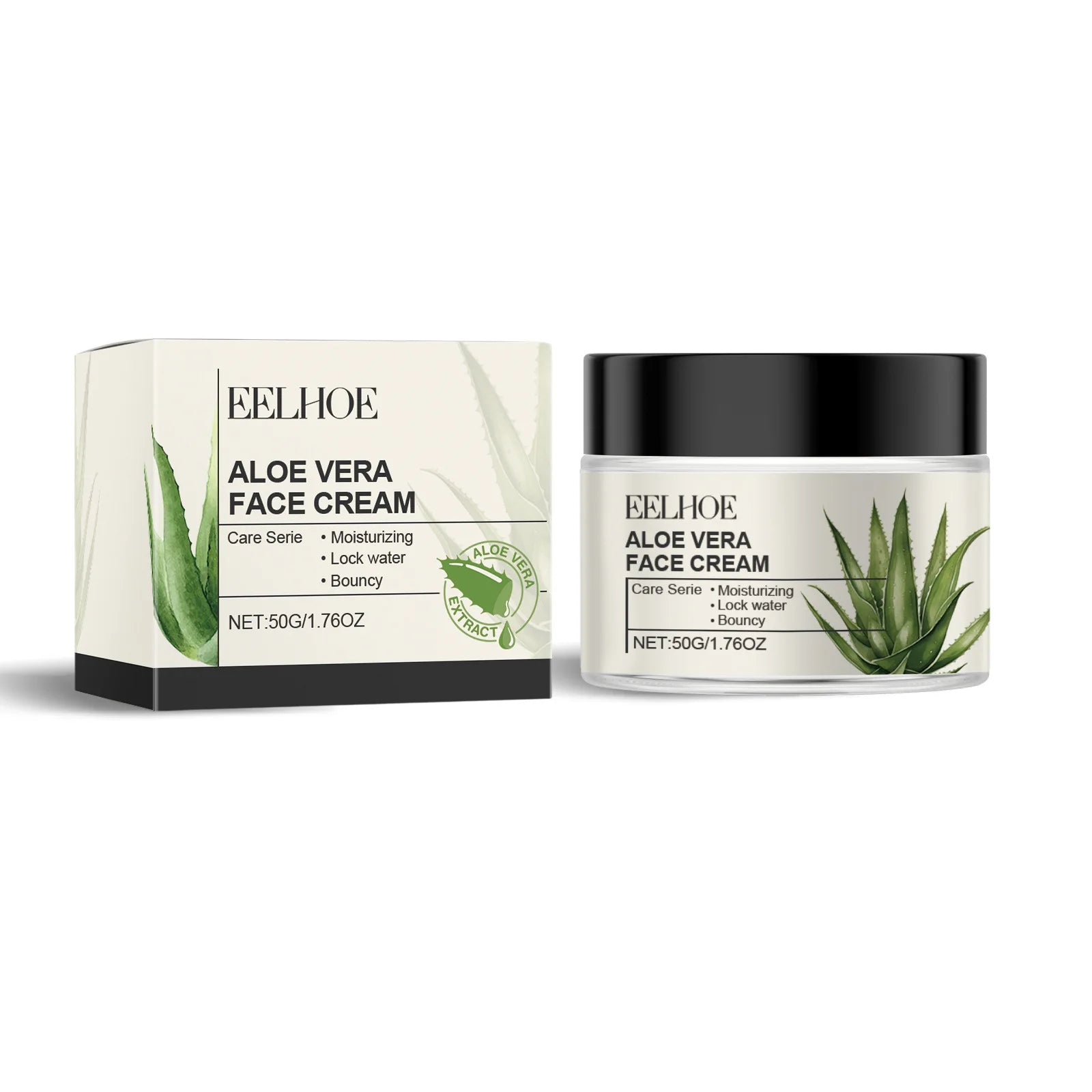 EELHOE Aloe Skin Care Kit – Hyaluronic Acid Face Moisturizer Skin Care Kit Oasis Select face cream