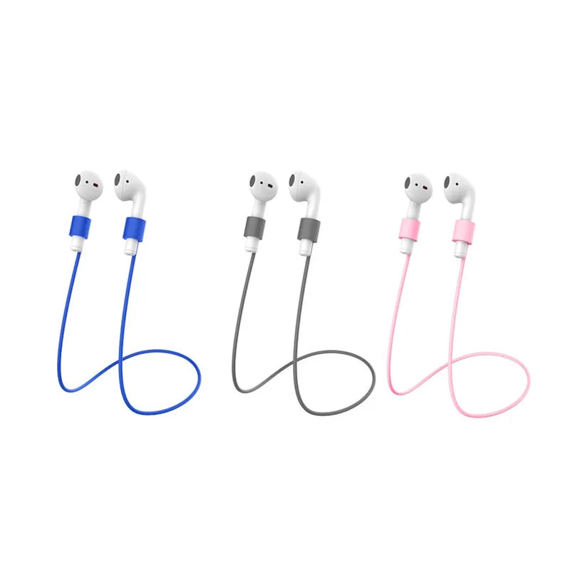 1/3pcs Silicone Strap Magnetic Anti-Lost Rope Bluetooth TWS Earphone Anti Lost Strap For Airpods 1/2/3 Gen Lenovo Earbuds Cord Oasis Select 3pcs mix 1 Magnetic