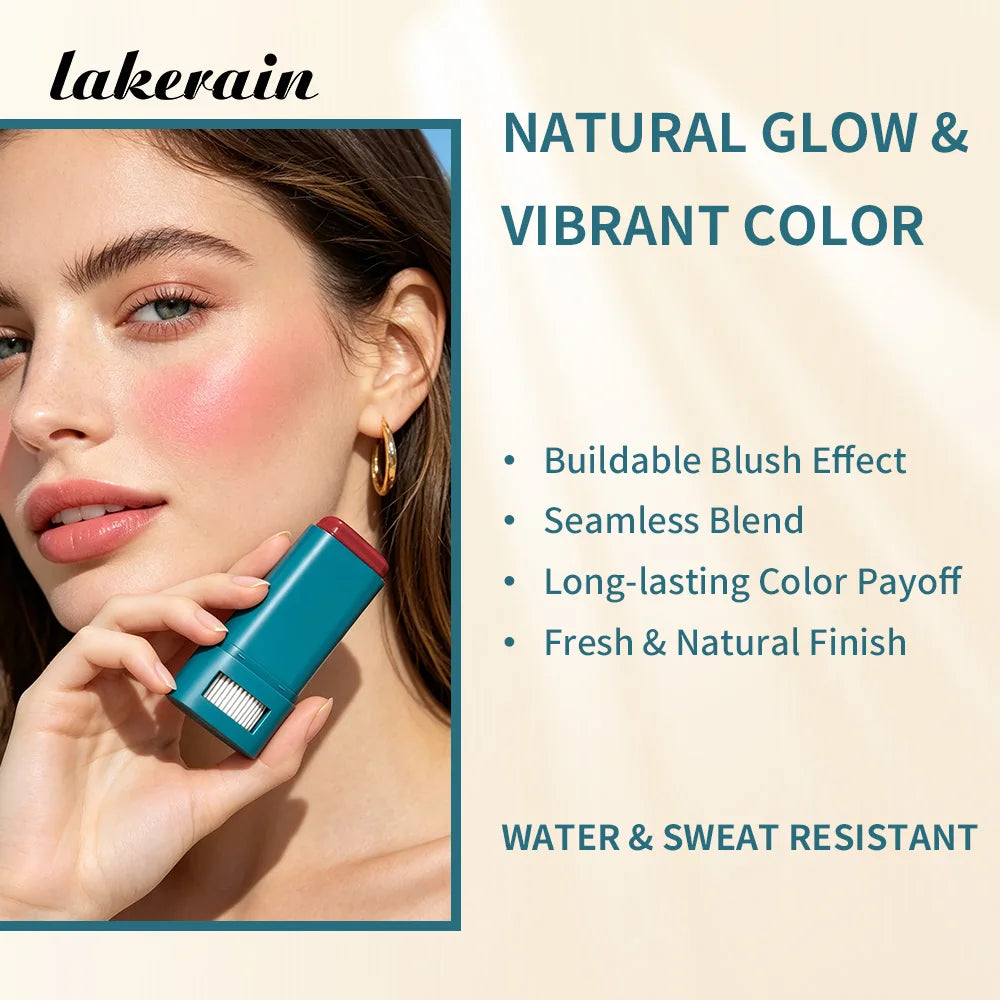 SPF 50 Sunscreen Blusher Long-lasting Color Waterproof Sweat Resistant Velvety-Soft Texture Fresh & Natural Finish Blusher Balm Oasis Select
