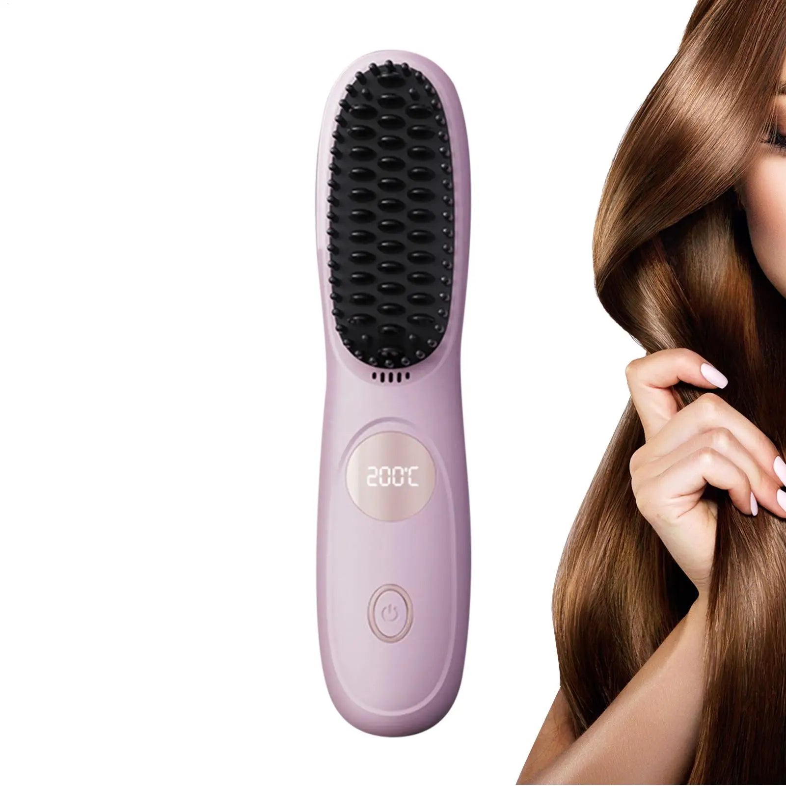 Cordless USB Rechargeable Ceramic Hair Straightener Comb Cordless Hair Straightener Oasis Select
