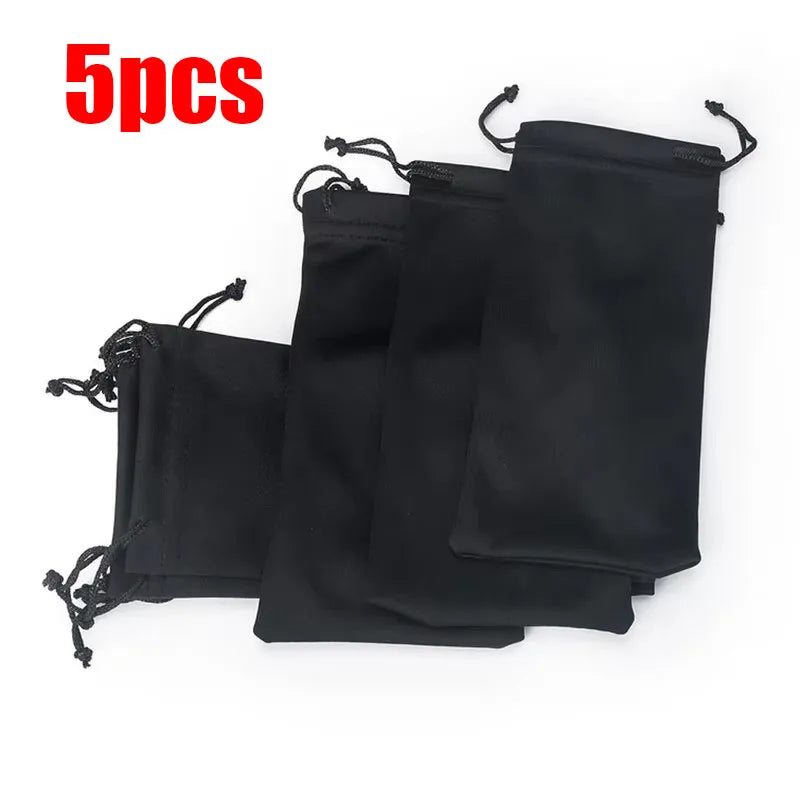 5/10/30pcs Portable Soft Cloth Waterproof Sunglasses Bag Microfiber Dust Storage Pouch Glasses Carry Bag Glasses Case Container Oasis Select 5pcs