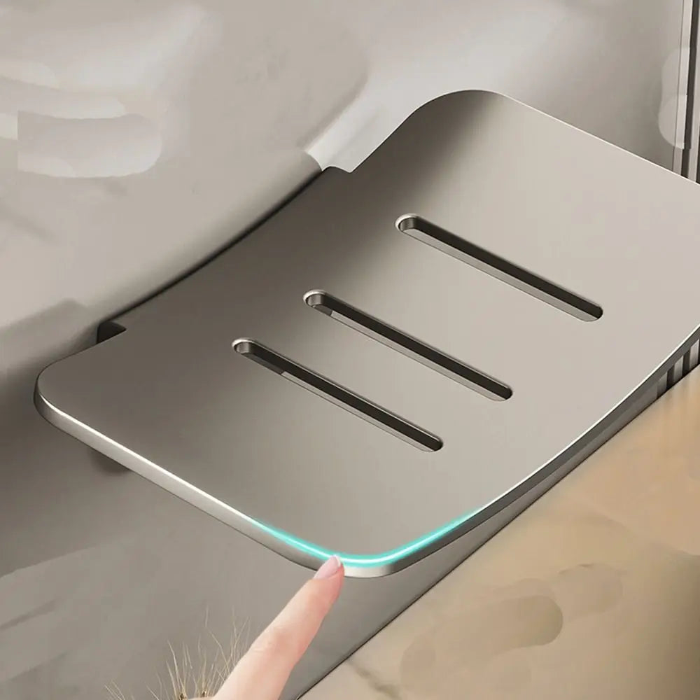 Useful Wall Mounted Soap Dish Metal Drainable Soap Box Soap Container Tray Bathroom Kitchen Sink Organizer Oasis Select