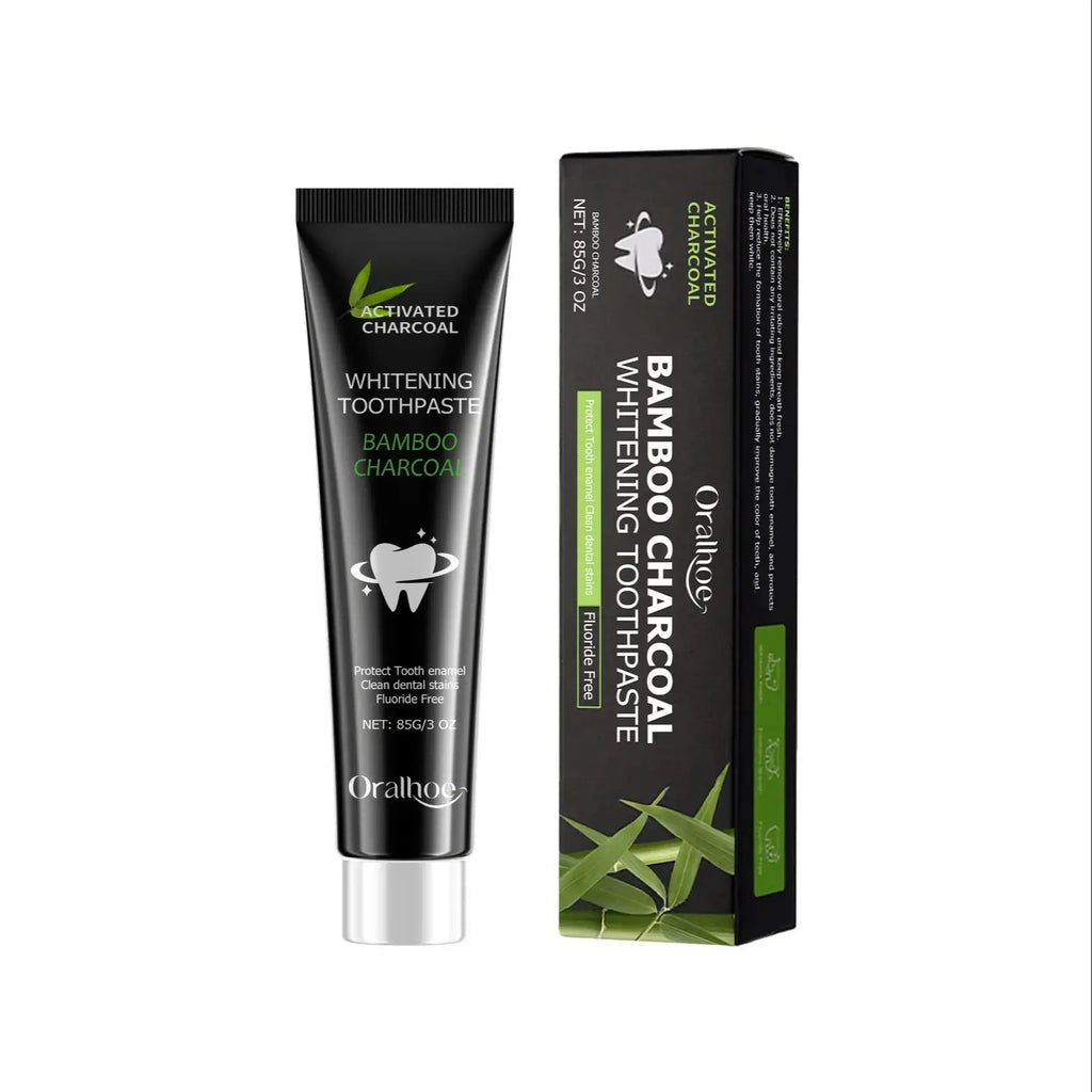 Oralhoe Bamboo Charcoal Whitening Toothpaste – Remove Stains Whitening Toothpaste Oasis Select 85g boxed