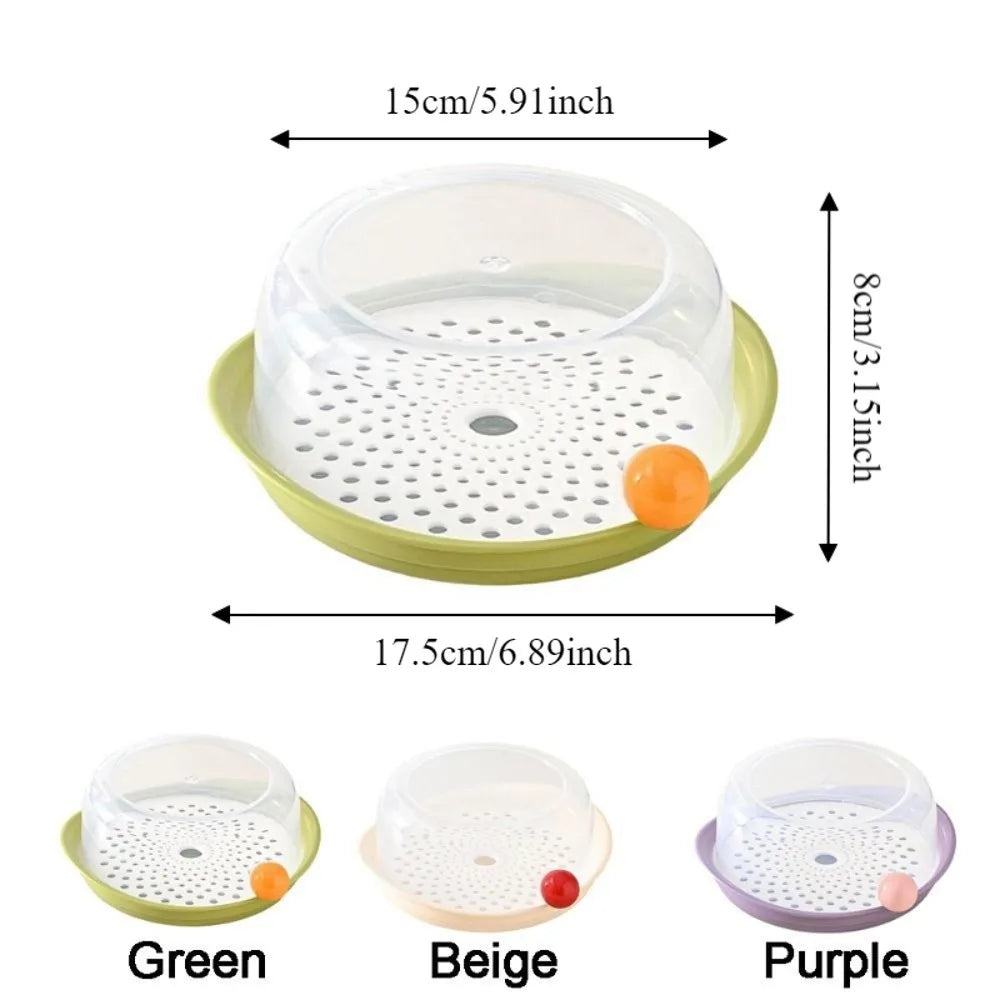 Food Grade PP Microwave Steamer with Lid & Tray | Large Capacity
