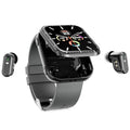 2 In 1 Equipped With TWS Earphones Smart Watch Women Men Sports Sleep Heart Rate Health Monitoring BT Call Music Smartwatch Lady Oasis Select Black