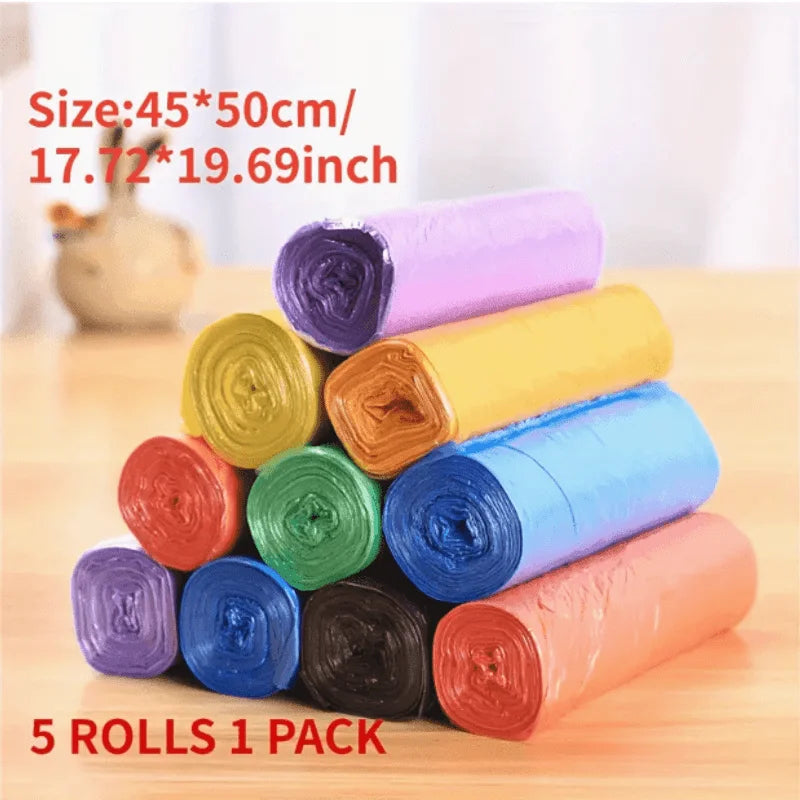 5 packs of 60 disposable garbage bags - suitable for homes, kitchens, offices - suitable for Halloween and Christmas gifts Oasis Select