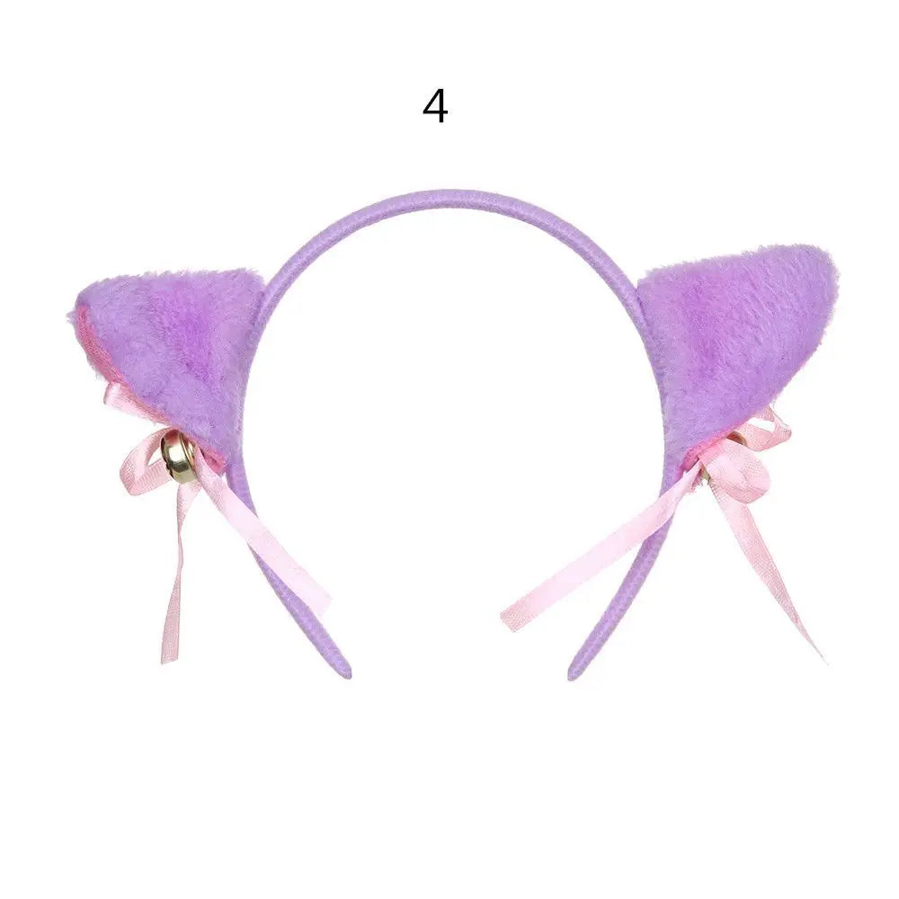 Lovely Club Bar Anime Cosplay Small bell Cat Ear Head Band Hair Accessories Cartoon Hair Band Oasis Select 4-