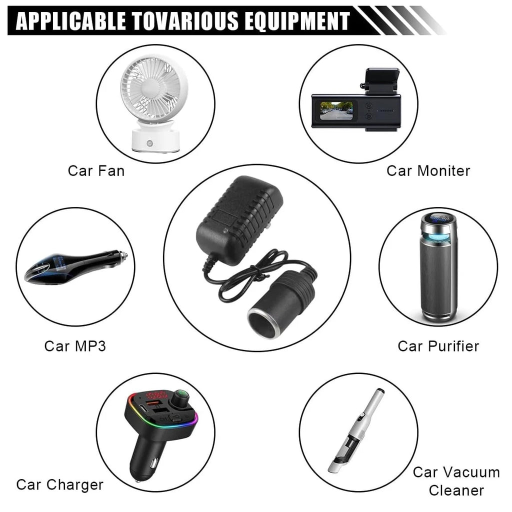 Car Power Supply Adapter AC 110V/ 220V TO DC 12V 12V 2A 6A 10A Cigarette Lighter Adapter Oasis Select