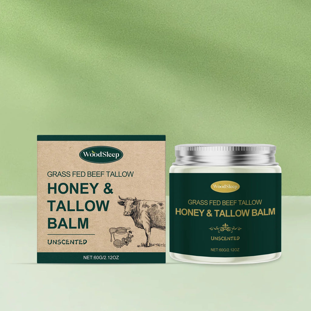 Beef Tallow Honey Face Cream Moisturizing Hydrating Nourishing For Dry Skin Gentle Skin Friendly Daily Facial Care All Skin 60G Oasis Select 60g