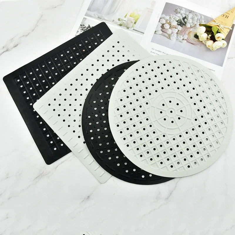 1/2Pcs Soft Rubber Sink Mat Anti Slip Home Heat Insulation Drying Protector Cover Quick Drain Pad Kitchen Accessories Sink Pad Oasis Select