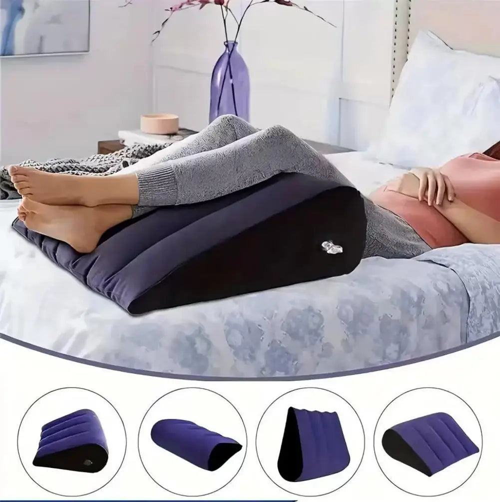 New Inflatable Pillow Toys Magic Cushion Relax Cushion Triangle Cylinder Wedge Sweetheart Gift Couples Gifts Oasis Select