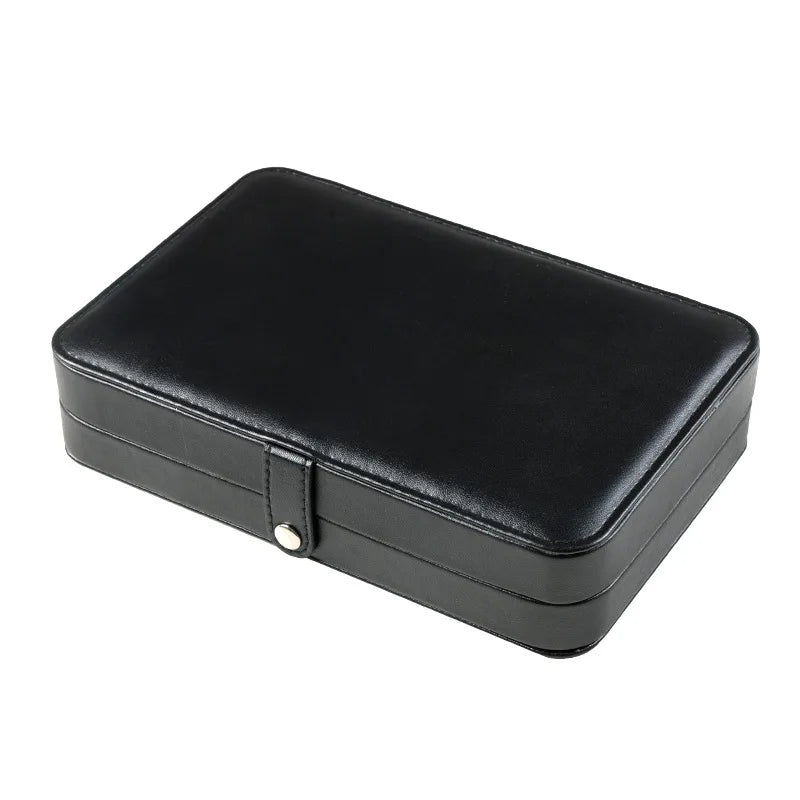 Double Layer Jewelry Jewelry Ring Necklace Storage Box Jewelry Box Oasis Select black one size