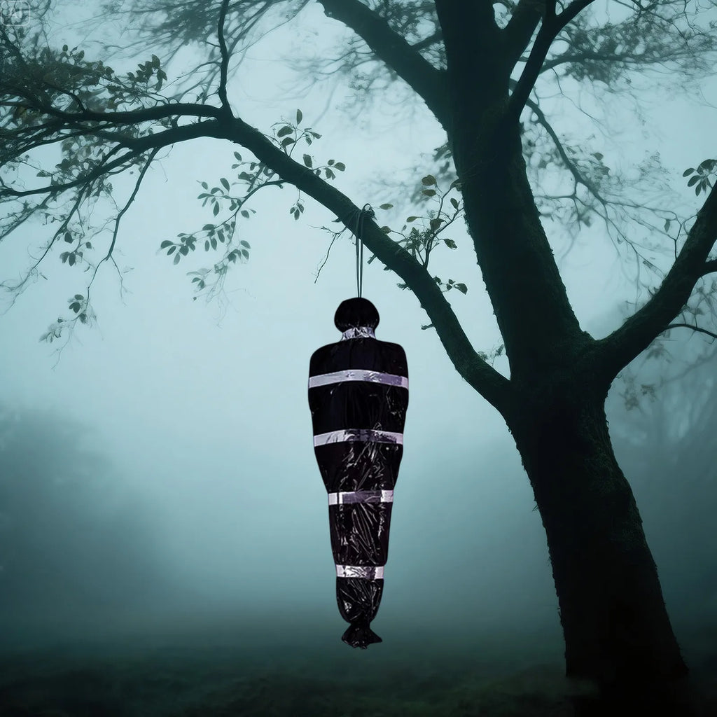 5ft Inflatable Hanging Corpse Prop – Halloween Haunted House Decor Halloween Prop Oasis Select