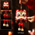 Chinese New Year Tassel Exquisite Lion Dance Pendant Spring Festival Hanging Traditional New Year Decoration For New Year Gifts Oasis Select A