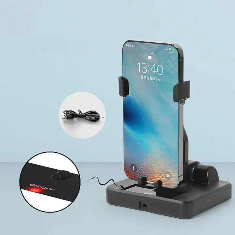 Automatic Swing Shaker Mobile Phone Stand Holder Automatic Pedometer Stepper Shake Swing Brush Phone Wiggler Stepper Oasis Select