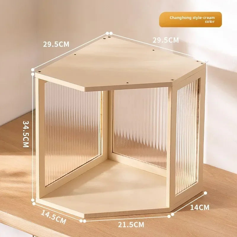Multi-functional Combinable solid wood bookshelf storage cabinet bookshelf shelf simple locker children's picture book rack Oasis Select Changhong-White