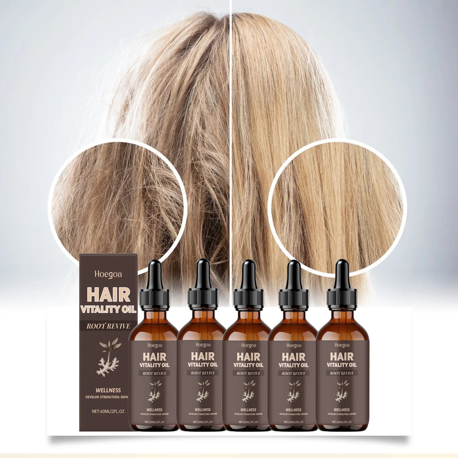 Argan Oil Hair EssenceTreatment for Damaged Hair Repairing & Frizz Control Serum for Shiny Smooth Soft Silky Hair Care Essential Oasis Select