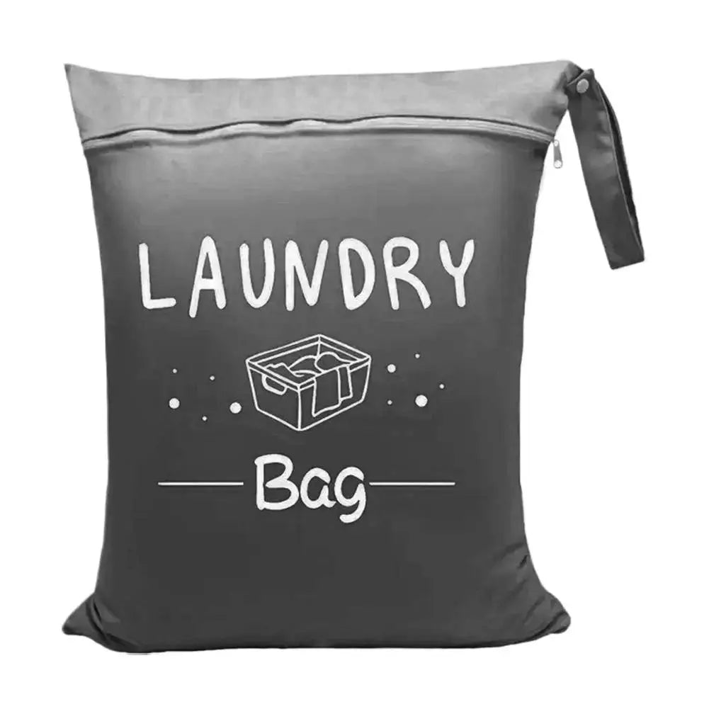 Travel Laundry Bag – Waterproof Zipper Dirty Clothes Organizer
