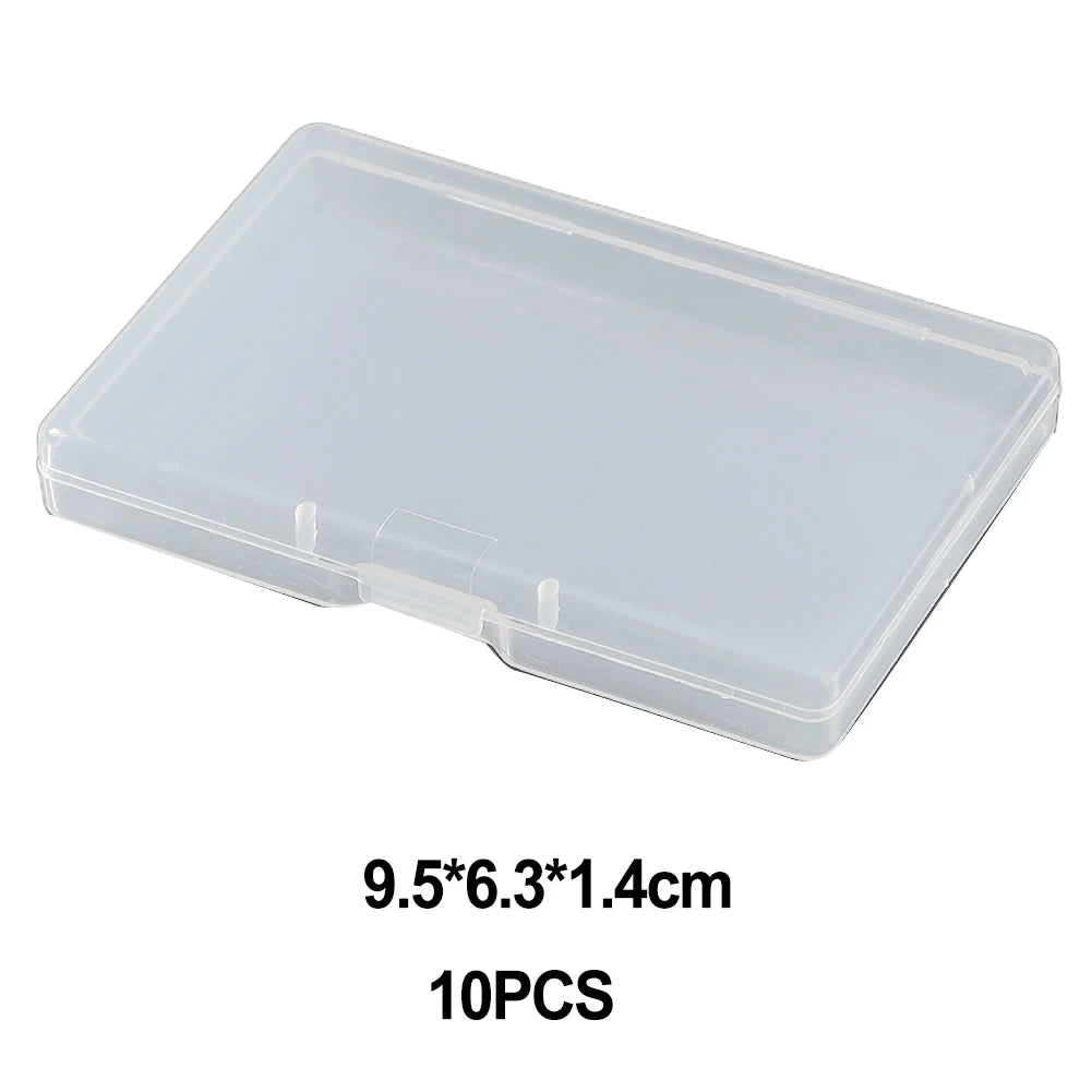 10pcs Transparent PP Rectangular Flat Box For Stationery Jewelry Fishing Gear Storage Container Organizer Case Oasis Select 2 China Mainland