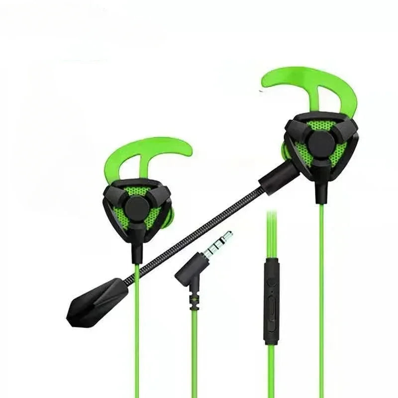 Universal New Wired With Mic Earphones Professional Wired Headset Multifunctional Durable Gaming Earbuds For 3.5 socket Oasis Select green