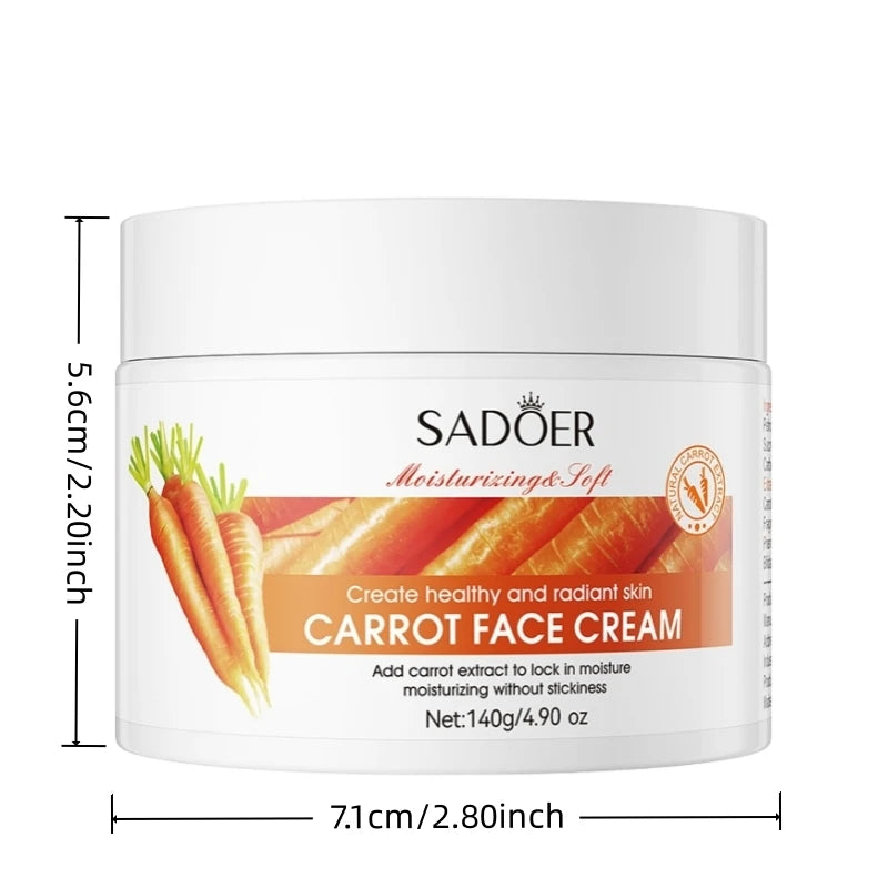 SADOER Carrot Moisturizing Cream with Niacinamide 140g Face Moisturizing Cream Oasis Select