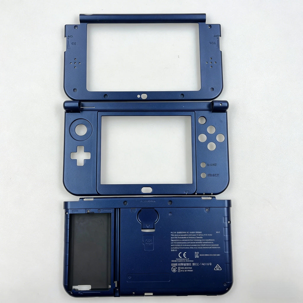 For NEW 3DS XL Replacement Complete Housing Case Set Middle Housing Shell Hinge Part Bottom Middle Shell Cover Plastic Frame Oasis Select