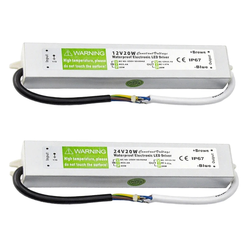 12V 24V Power Supply IP67 Waterproof AC 220V TO DC 12V 24V Switching Power Supplies 10W 15W 20W 24W 30W 36W 45W 50W Power Supply Oasis Select 20W 12V