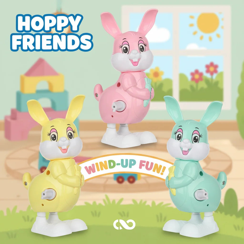 Wind-Up Wiggly for Cat Toy, Interactive Plastic Rabbit Cat Toys, Random Color, Fun Playtime for Cats Best Easter Gift Oasis Select