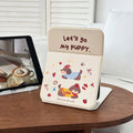 Kawaii Puppy Makeup Mirror – Foldable Portable Desk Mirror