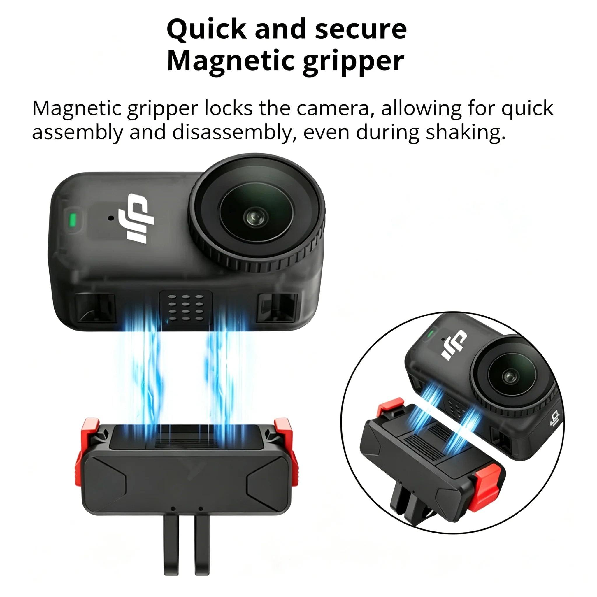 DJI Osmo Nano & Action 6 Magnetic Two-Claw Quick Release Mount