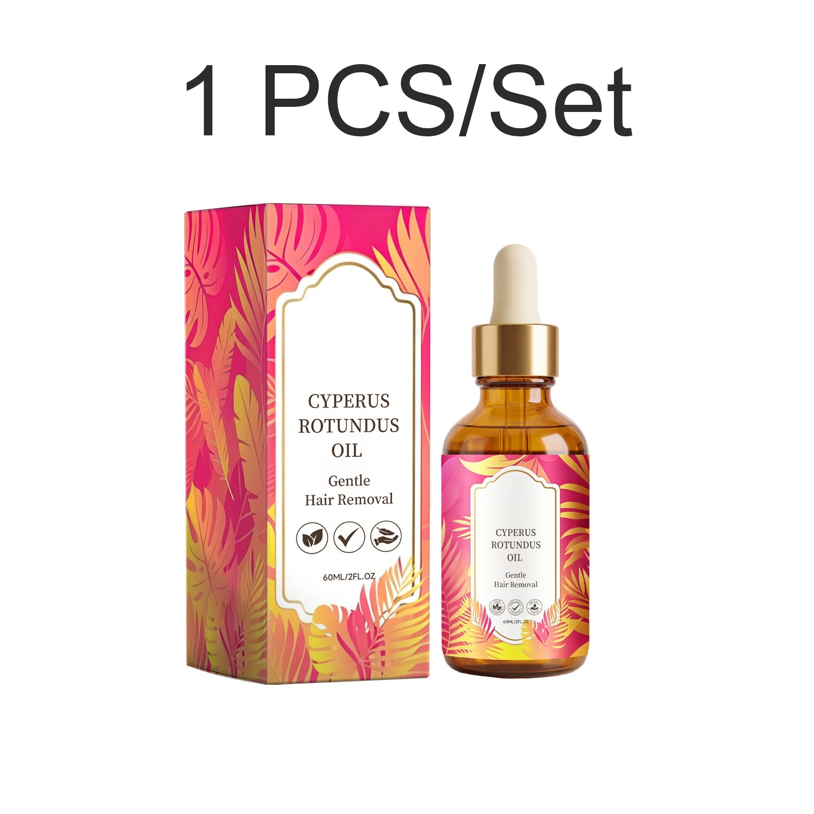Cyperus Rotundus Oil Hair Removal Smoothing Soothing Skin Care Oil Moisturizing Armpit Leg Arm Hair Inhibitor 60ml Skin Care Oil Oasis Select 1 PCS