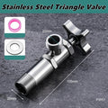Thickened Triangle Valve 304 Stainless Steel 1/2 "bathroom Quick Opening Triangle Valve Faucet Large Flow Cold and Hot Water Oasis Select Angle valve 304 stainless steel