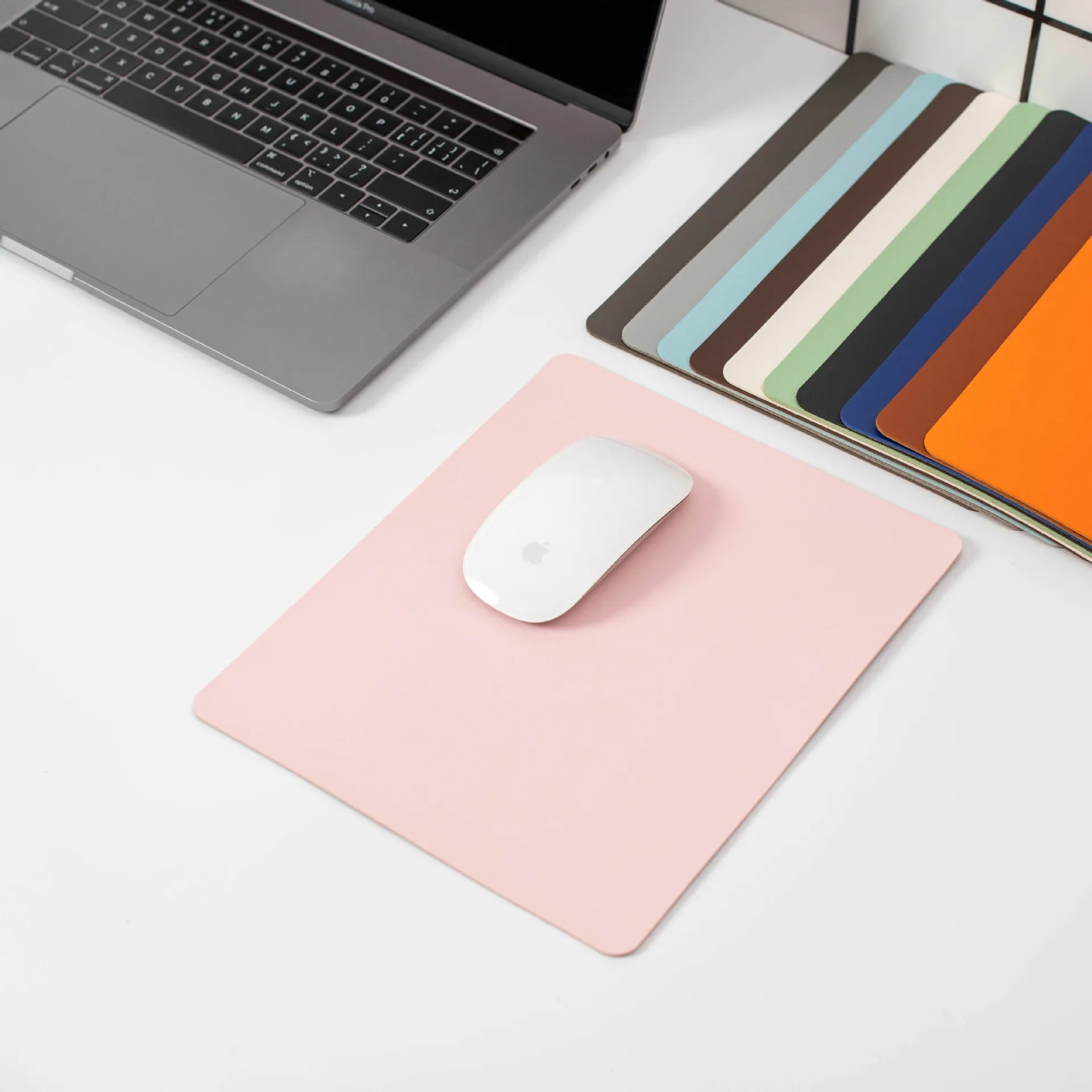 Small PU mouse pad Non-Slip Gaming Desktop Leather Mouse Pad Waterproof Anti-Scratch Easy To Clean Mat For PC Laptop Desktop Oasis Select