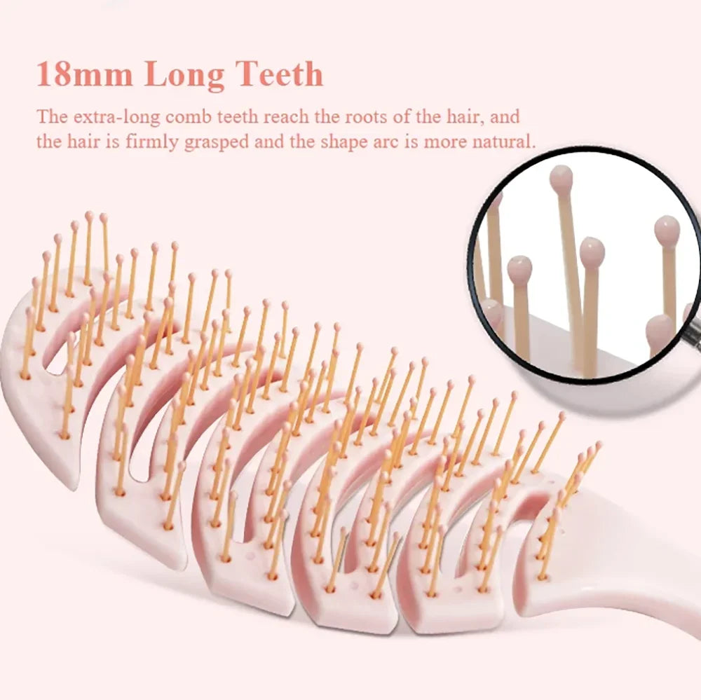Hollow Detangling Hair Brush – Anti-Static Scalp Massage Comb Detangling Hair Brush Oasis Select