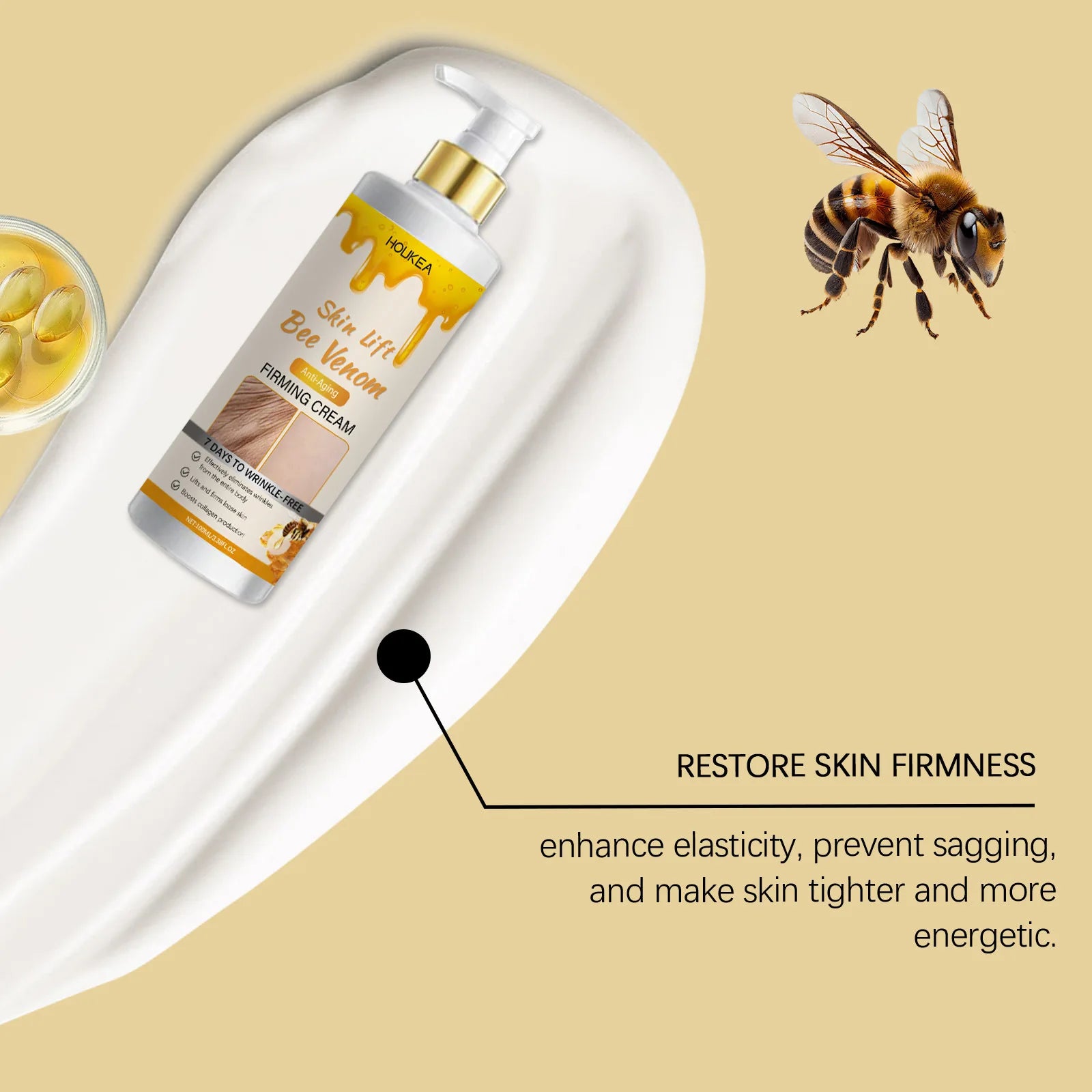 Houkea Bee Venom Body Firming & Moisturizing Cream 100ml