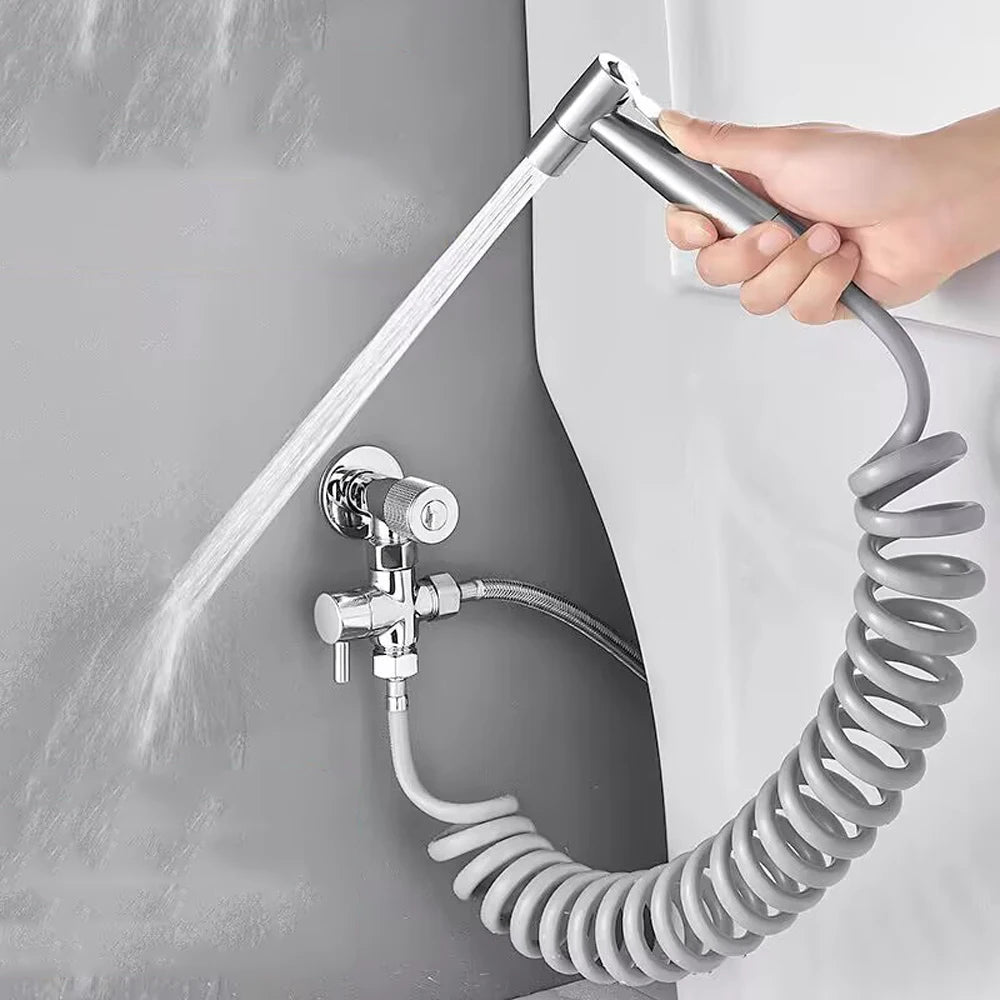 1Pcs Telephone Line Spring Shower Hose Toilet Bidet Bathroom Accessories Sprayer Connect Pipe Flexible 1.5M/2M /3M/5M Oasis Select