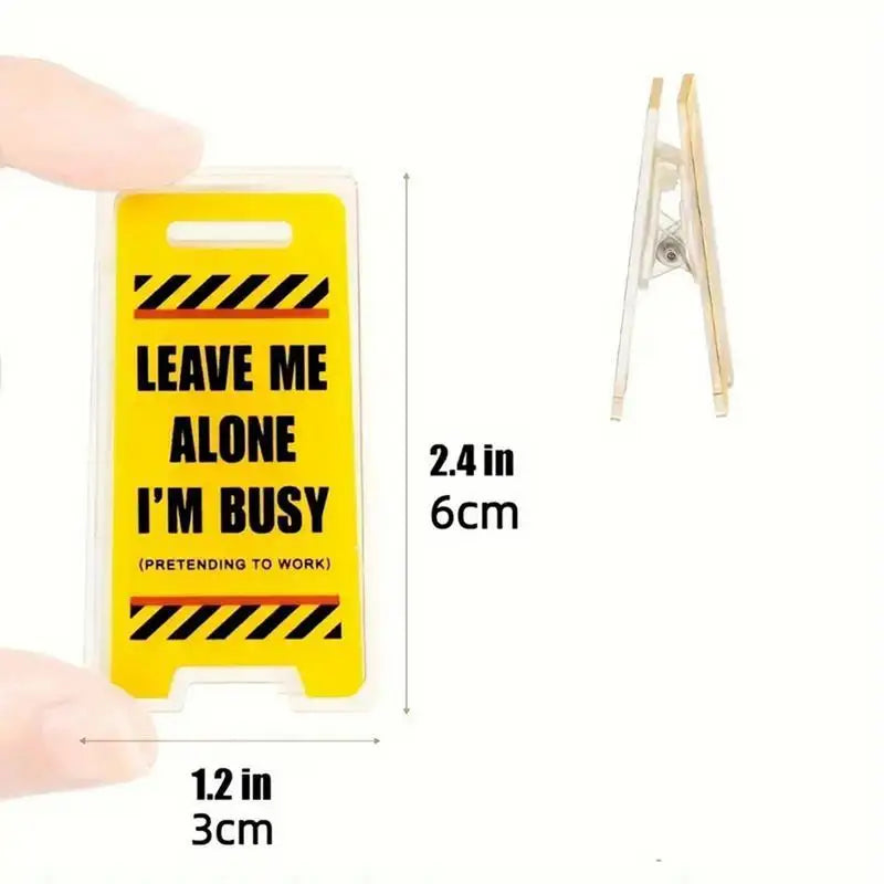 Note Holder For Desk Warning Sign Shaped Desktop Message Clip Funny Sticky Note Holder For Desk Number Card Display Acrylic Clip Oasis Select
