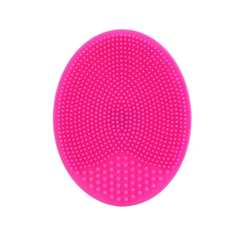 1/3pc Silicone Face Cleansing Brush Facial Deep Pore Skin Care Scrub Cleanser Tool New Mini Beauty Soft Deep Cleaning Exfoliator Oasis Select Rose Red