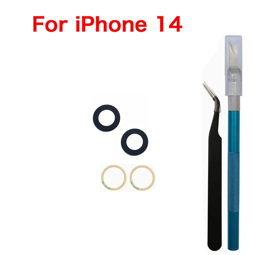 iPhone Rear Camera Glass Lens Replacement X–14 Pro Max + Tools