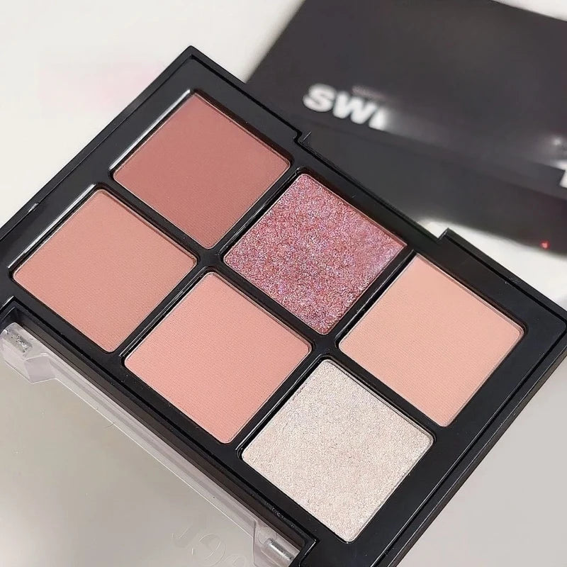 Sweet Mint 6-Color Eyeshadow Palette – Matte & Shimmer #705