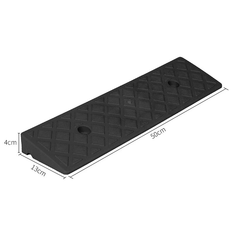 1Pc Plastic Kerb Ramp Non-Slip Threshold Ramp 30/40/50MM Height For Cars Bicycles Wheelchairs Going Uphill Smooth Transitions Oasis Select black4cm