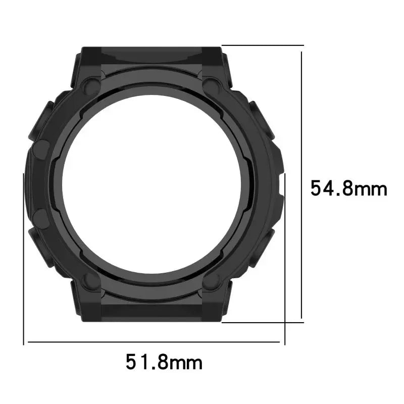 Silicone Bumper Case Cover for Amazfit T-Rex 2 Smartwatch Smartwatch Case Cover Oasis Select