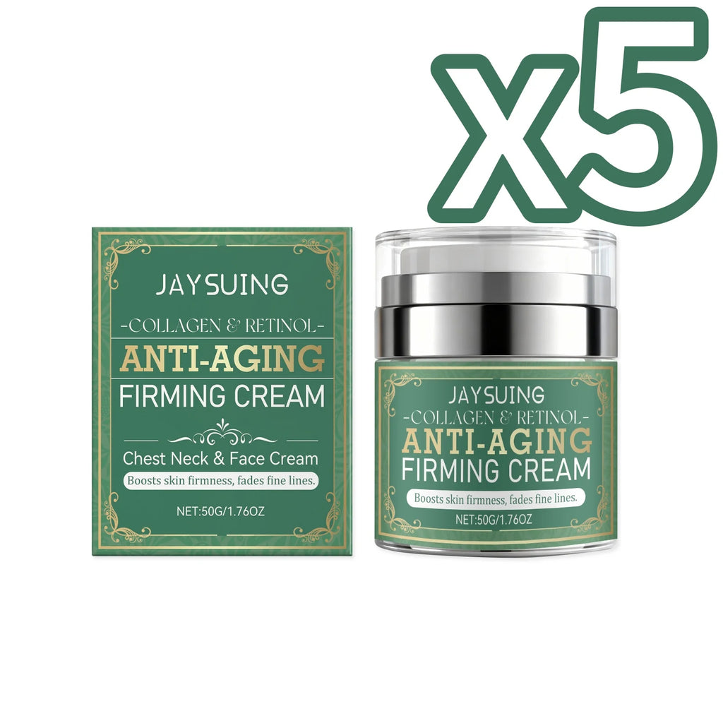 Retinol Centella Firming Cream Lift Facial Contour Tighten Neck Skin Fade Fine Lines Moisturize Lasting Brighten Face Neck Cream Oasis Select 50g Boxed X 5PCS