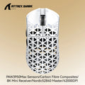 Attack Shark R5 Ultra Gaming Mouse 42g Carbon Fiber, 42000DPI, 8K Wireless, PAW3950MAX Sensor, Nordic52840, OMRON 100M Switches Oasis Select R5 Ultra White
