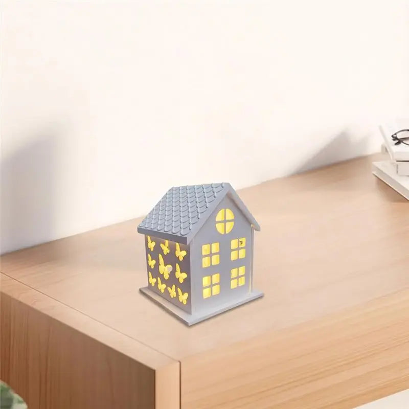 LIKE WISH 1 Set 3D House Silicone Molds For Resin Concrete Butterfly House Candle Holder Mold House Shaped Decoration Ornaments Oasis Select