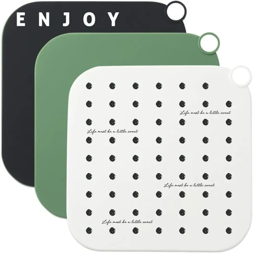 Silicone Hair Catcher Shower Drain Covers Square Shape Easy to Clean Square Bathtub Hair Stopper Washable Soft Oasis Select