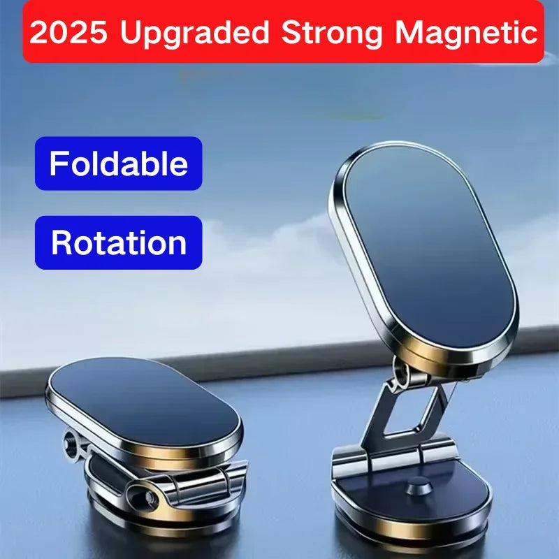 720° Rotation Foldable Magnetic Car Phone Holder Adjustable Universal Dashboard Stand Air Vent Mount GPS For iPhone Samsung Oasis Select