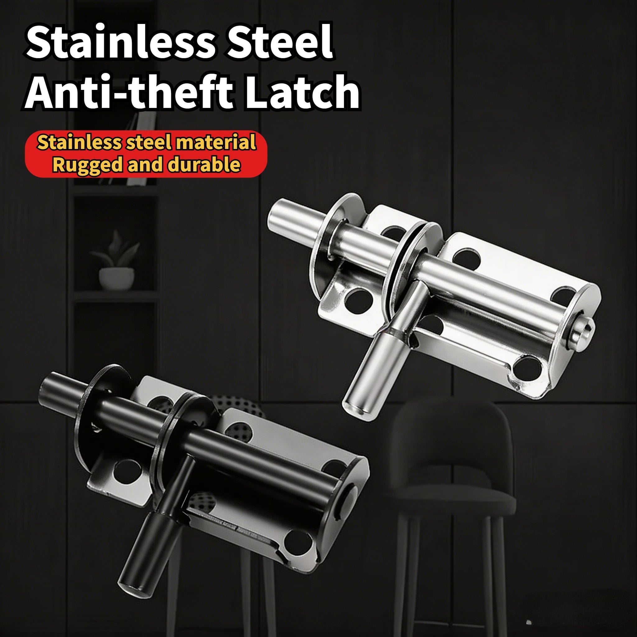 1 PCS Door Latch Solid Sliding Bolts Latch Hasp Home Hardware Gate Safety Toilet Door Lock Oasis Select