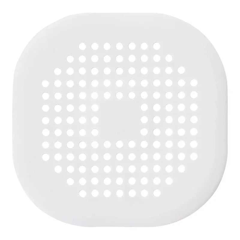 Sewer with Suction Cup, Floor Drain Mat, Kitchen, Bathroom, Anti Clogging Hair Filter Oasis Select white